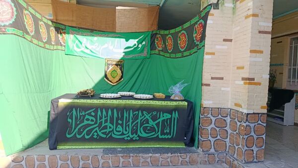 برپایی موکب ایام عزاداری فاطمیه در دبیرستان صدرا یزد