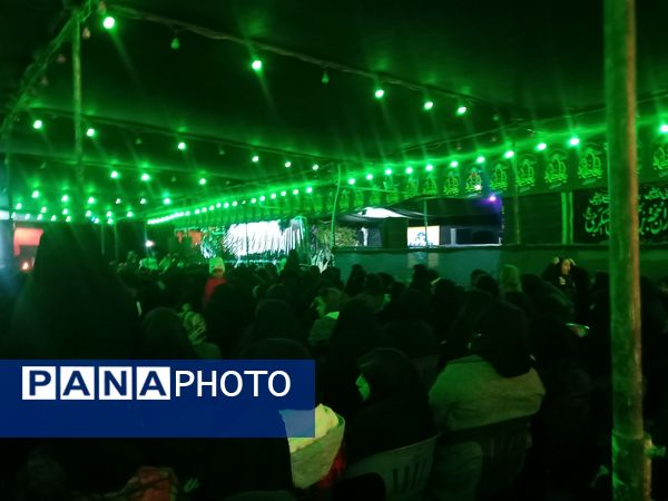 مراسم عزاداری ایام فاطمیه در شهرک سعدی شیراز