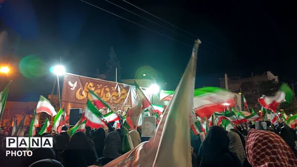 اجتماع مردمی در بیست و پنجمین شب از مراسمات بلوار فضل نیشابور 