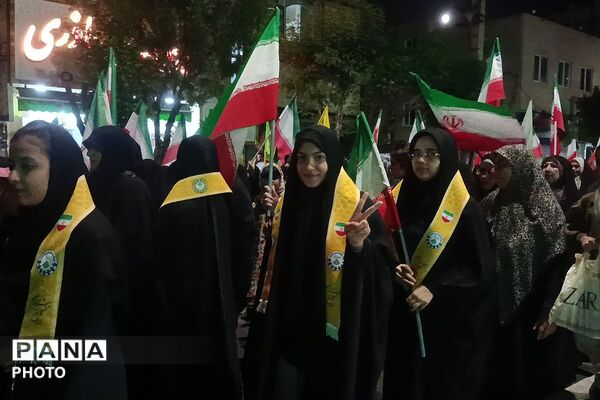حضور مربیان و پیشتازان در تجمعات شبانه باقرشهر 