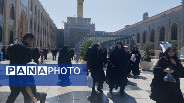 حال و هوای حرم مطهر رضوی در اربعین حسینی