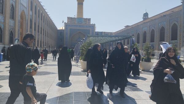 حال و هوای حرم مطهر رضوی در اربعین حسینی