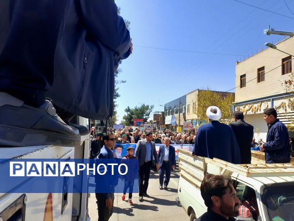 راهپیمایی باشکوه روز جهانی قدس در شهرستان خلیل‌آباد