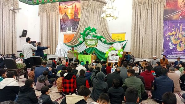 جشن باشکوه ولادت امام علی (ع) در روستای نقاب خلیل آباد