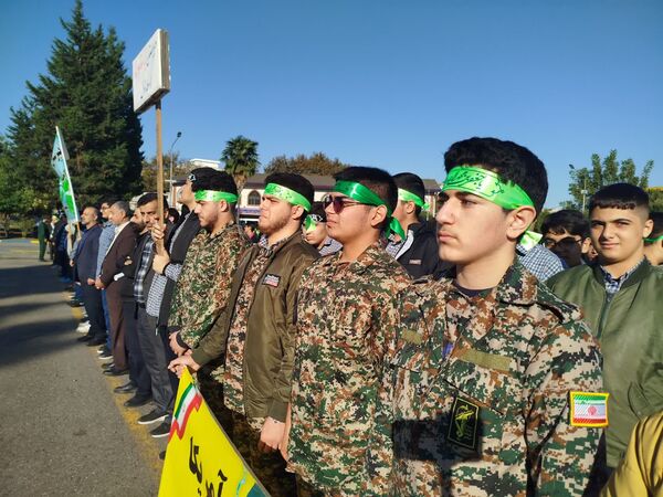 برگزاری صبحگاه مشترک دانش‌آموزی شهرستان هزار سنگر آمل 