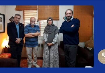 معاون امور هنری وزیر فرهنگ و ارشاد به دیدار دو هنرمند برجسته رفت 