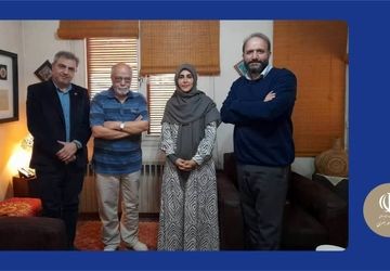 معاون امور هنری وزیر فرهنگ و ارشاد به دیدار دو هنرمند برجسته رفت 