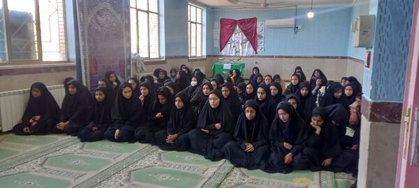 مراسم سوگواری ایام فاطمیه در مدارس بخش سراب میمه 