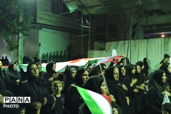 تجمع مردمی شهر صباشهر همزمان با مراسم شام غریبان  