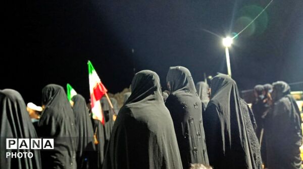 دومین شب محرم؛ در کنار شهید گمنام منطقه‌ی میانکوه