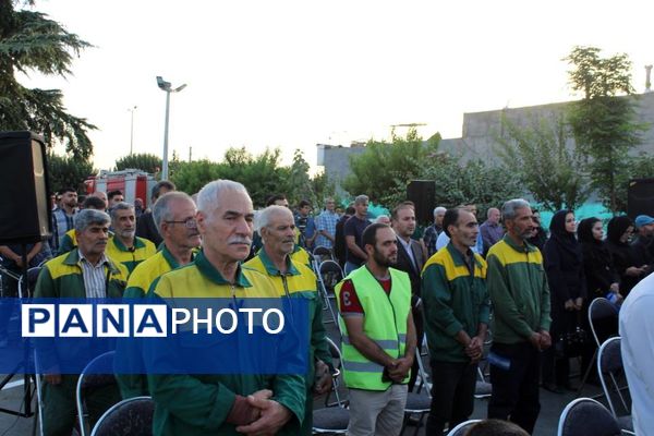 آیین افتتاح پارک شهدای اصناف در ناحیه 2 کرج