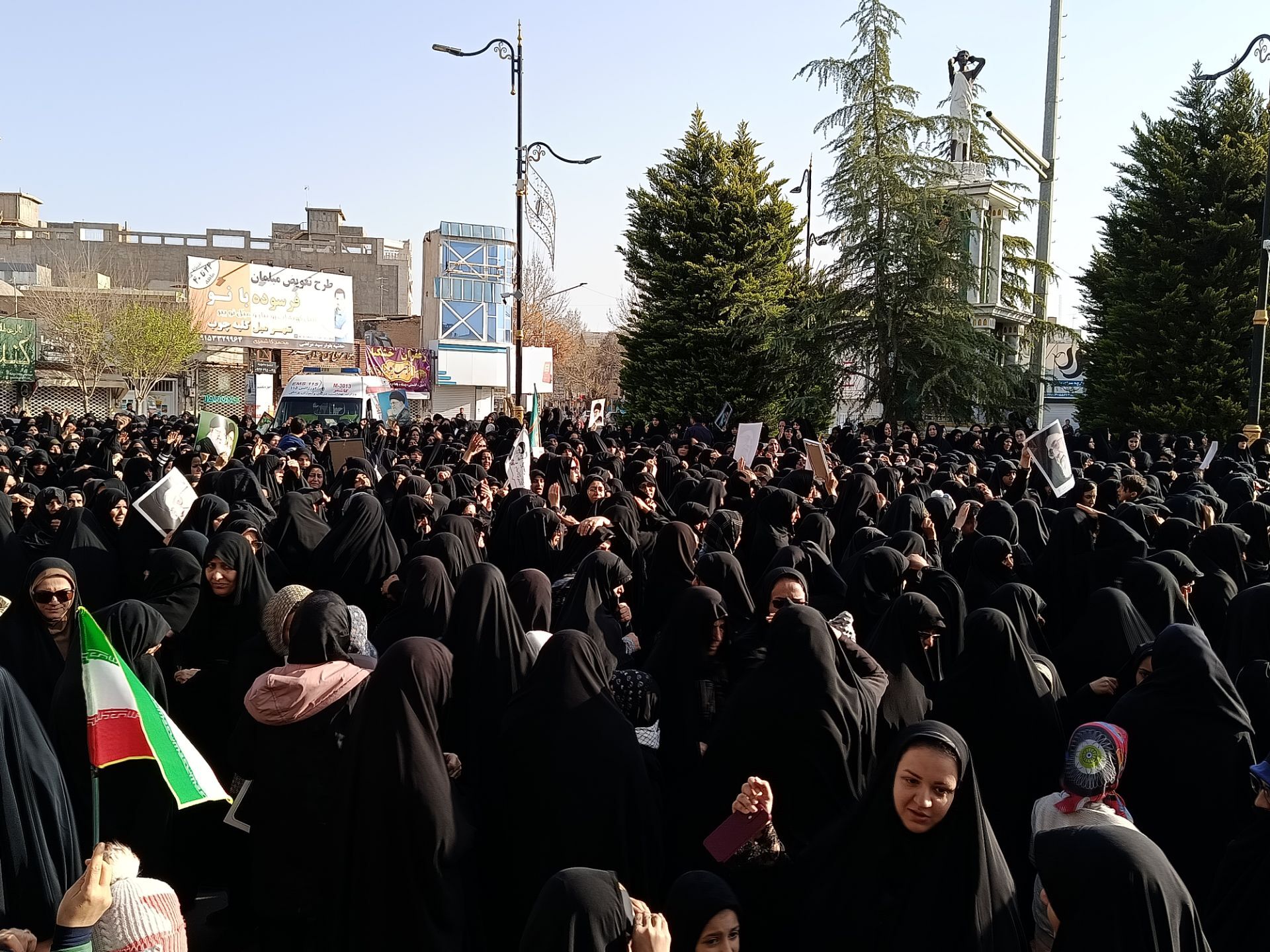 مراسم عزاداری سید علی خامنه‌ای (قدس سره )رهبر جمهوری اسلامی ایران در شهرستان کاشمر 