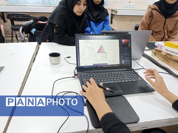 بازدید کارشناسان فحک از هنرستان فلسطین