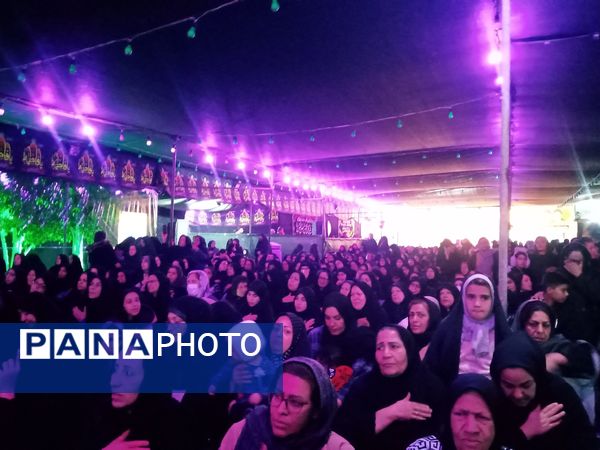 مراسم عزاداری ایام فاطمیه در شهرک سعدی شیراز