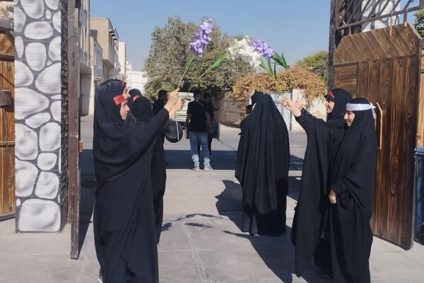 آیین استقبال از شهید گمنام در دبیرستان الزهرا 