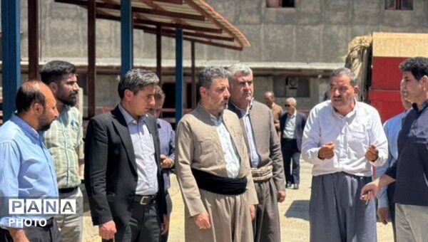 بازدید فرماندار مریوان از مواکب مستقر در پایانه مرزی باشماق