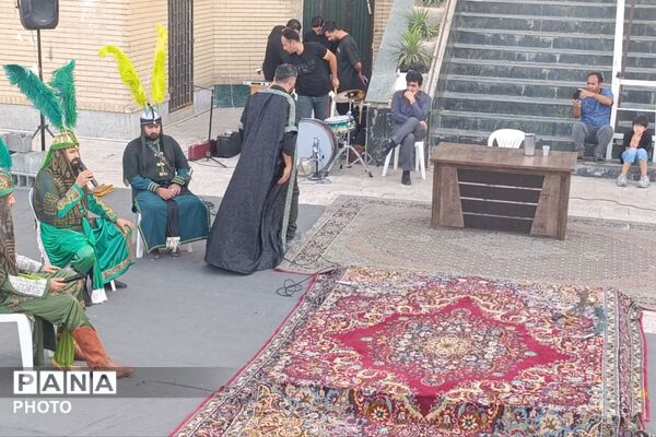 مراسم تعزیه‌خوانی در مسجد جامع آبشناسان همراه با حضور عزاداران