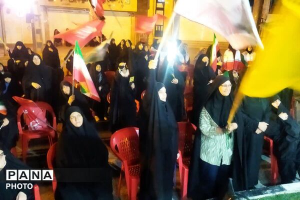طنین‌انداز شدن فریاد «لبیک یا خامنه‌ای» در قلب فیروزکوه 