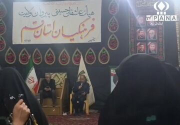 دبیرستان حضرت فاطمه قم میزبان هیات عزاداری فرهنگیان و دانش آموزان 
