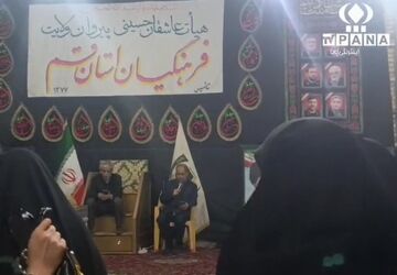 دبیرستان حضرت فاطمه قم میزبان هیات عزاداری فرهنگیان و دانش آموزان 