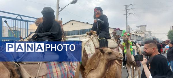 استقبال عزاداران حسینی از کاروان نمادین اسرای کربلا در قم