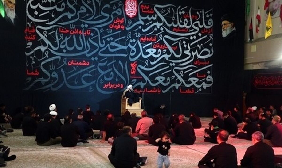 آغاز برنامه های عزاداری هیات هنر و رسانه استان قم