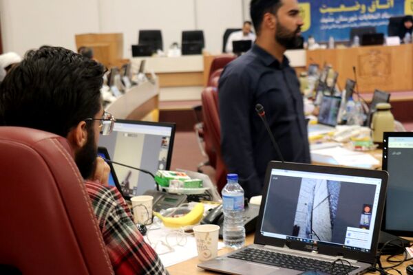 اتاق کنترل وضعیت ستاد انتخابات شهر مشهد در دور دوم انتخابات ریاست جمهوری 