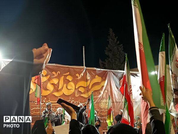 اجتماع مردمی در بیست و پنجمین شب از مراسمات بلوار فضل نیشابور 
