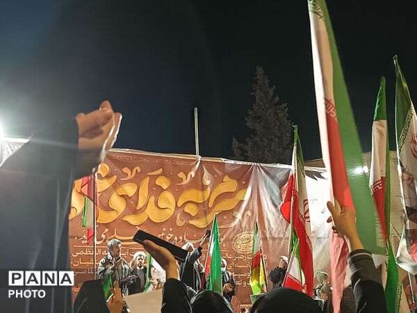 اجتماع مردمی در بیست و پنجمین شب از مراسمات بلوار فضل نیشابور 