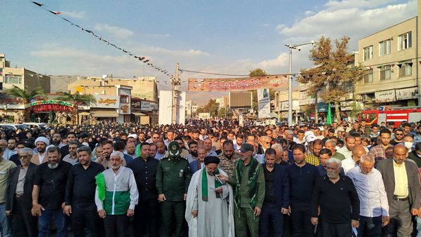 تشییع دو شهید دفاع مقدس در البرز 