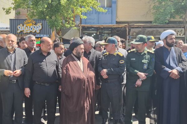 مراسم وداع با شهید امیرحسین مزینی در فریمان