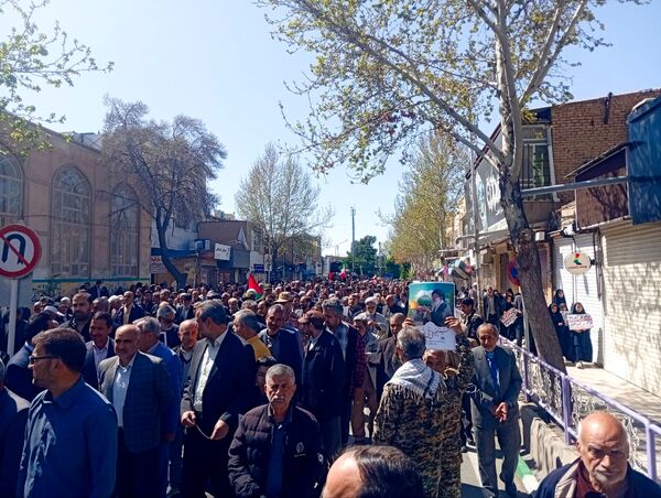 مردم کاشمر با سر دادن فریاد مرگ بر اسرائیل روز قدس را گرامی داشتند