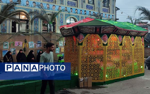مراسم یادواره شهدا در روستای قراخیل قائمشهر