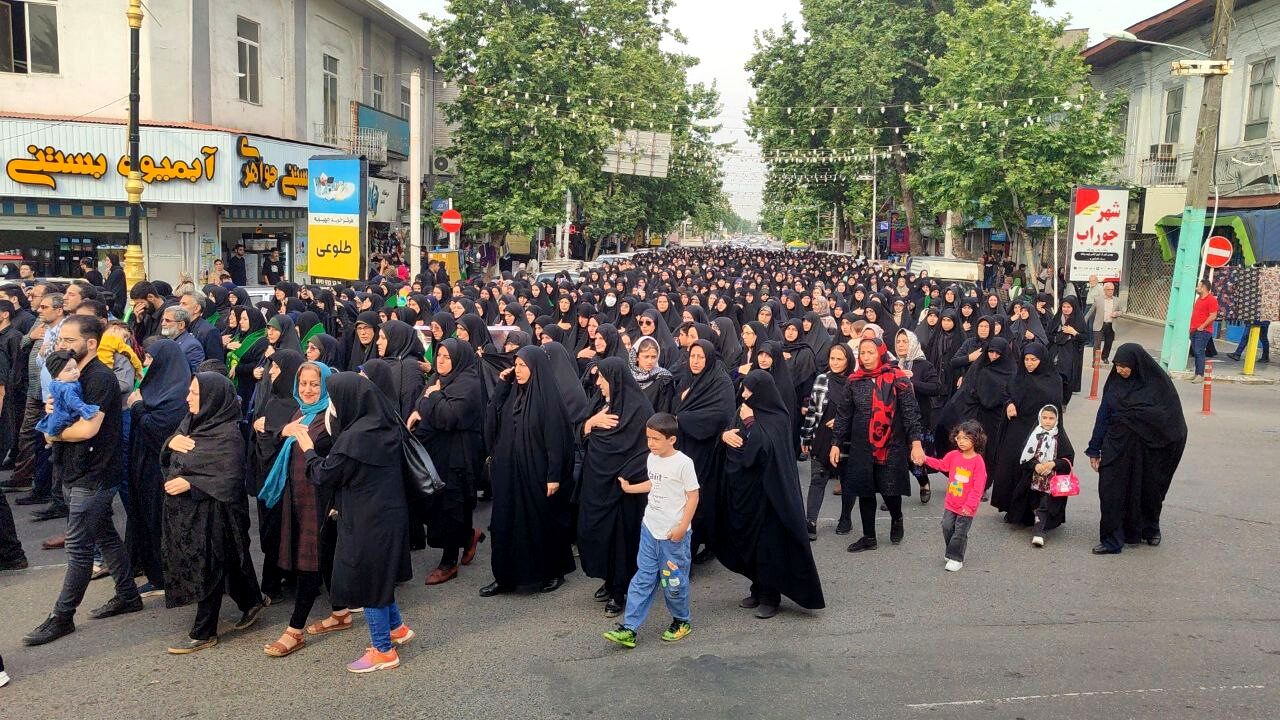 دسته عزاداری سیدالشهداء خدمت در قائمشهر