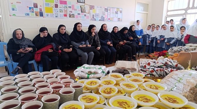 عطر نذر فاطمی در مدرسه شکوفه‌های امید خلخال