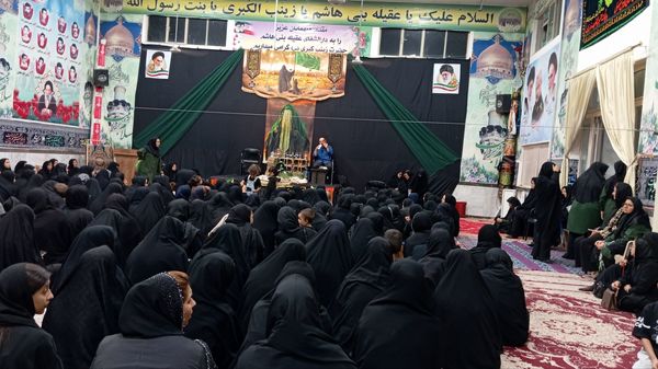 سومین شب عزاداری سیدالشهدا (ع) در فرح‌آباد کاشمر