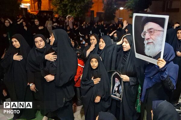مراسم سوگواری شهادت رهبر معظم انقلاب اسلامی آیت الله امام خامنه ای (ره) در باشت