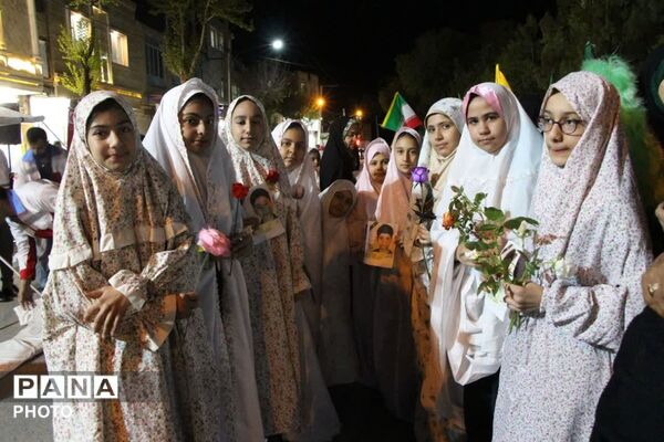 آسمان سامان، امروز رنگِ حرم را به خود گرفت