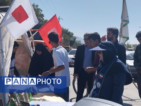 برپایی موکب سازمان دانش‌آموزی در شهرستان سملقان