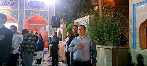 مراسم نخستین سالگرد شهدای خدمت در گلزار شهدای گمنام نیشابور 