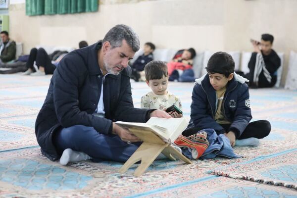 مراسم جشن و احیای نیمه شعبان در مسجدالرضا اشکذر