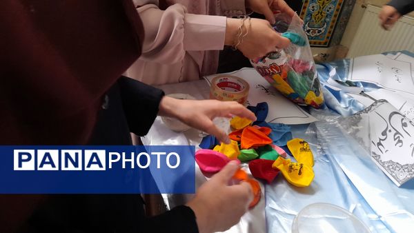 سفره مهدویت مدرسه شهدای اقتدار ناحیه 2 کرج