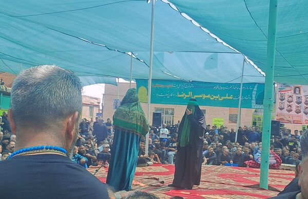 بزرگترین اجتماع حسنیون کشور همراه با تعزیه خوانی در روستای کفکی خراسان رضوی