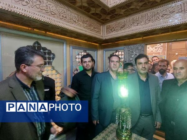 مراسم غبار روبی و زیارت ضریح مطهر سلطانعلی ابن امام محمد باقر (ع) در کربلای ایران 