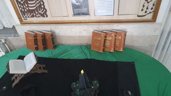 مراسم شهادت سید حسن نصرالله رهبر مدیر سیاسی در دبیرستان نورالهدی مشهد