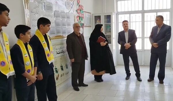 بازدید ارزیاب مدارس سما استان خراسان رضوی از دبیرستان پسرانه متوسطه اول سما شهرستان کاشمر 