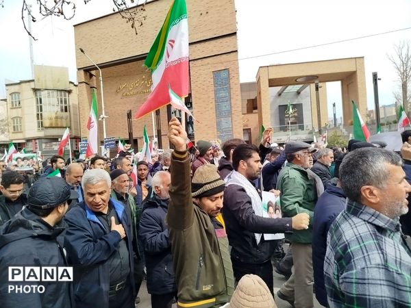 حماسه سازی مردم مقتدر و ولایتمدار شهرستان نیشابور در راهپیمایی روز قدس