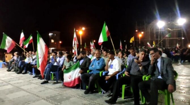 راهپیمایی مردم ولایتمدار کوهنانی در شب صد و چهارم