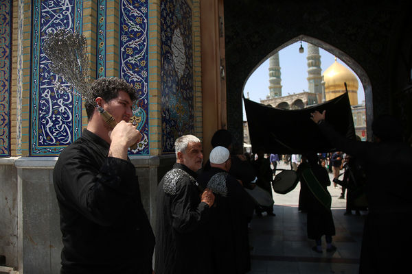 عزاداری سالروز شهادت امام حسن مجتبی(ع) در حرم حضرت معصومه(س)