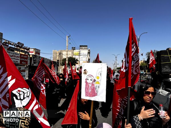 پیاده روی اربعین از میدان سپاه هشتگرد تا امامزاده هادی ینگی امام